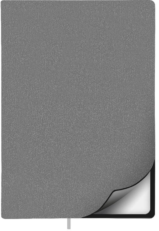 Ежедневник недат А5 136л лин исккожа серебр Ultra FLEX 01461-SL Lamark