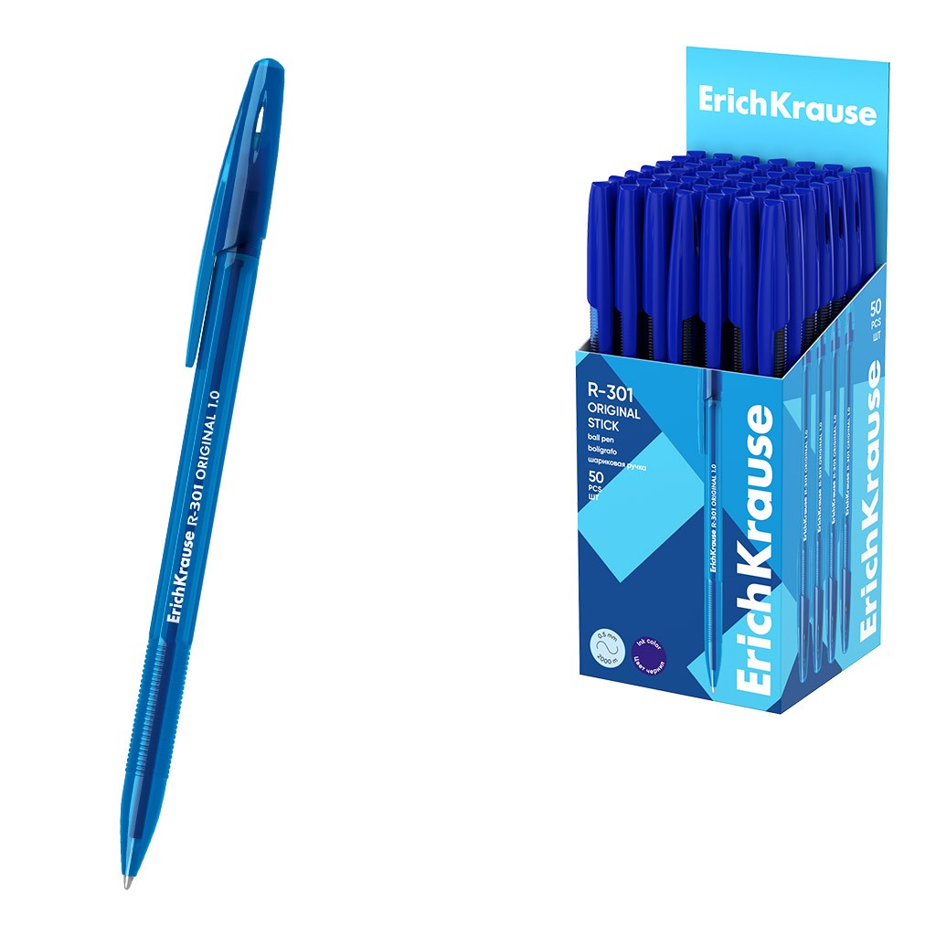 Ручка шар 1 0мм син R-301 Original Stick 60968 Erich Krause