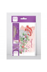 Мозаика алмаз Открытка 14 8х10 5см Снеговичок с цветами ALVO-601 Фрея