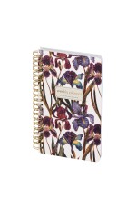 Еженедельник недат А5 спир Flora Ирисы 3-816/05 Bruno Visconti