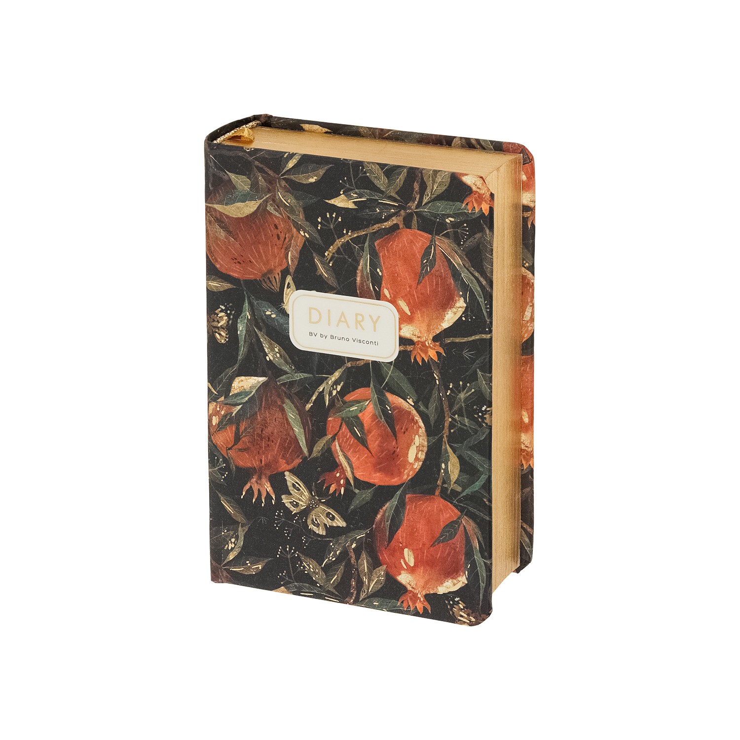 Ежедневник недат А7 золсрез твобл Флора Гранат 3-814/01 Bruno Visconti