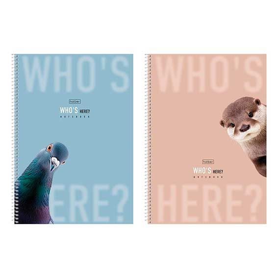 Тетрадь А4 96л кл спир Кто здесь? 96Т4лВ1сп Хатбер