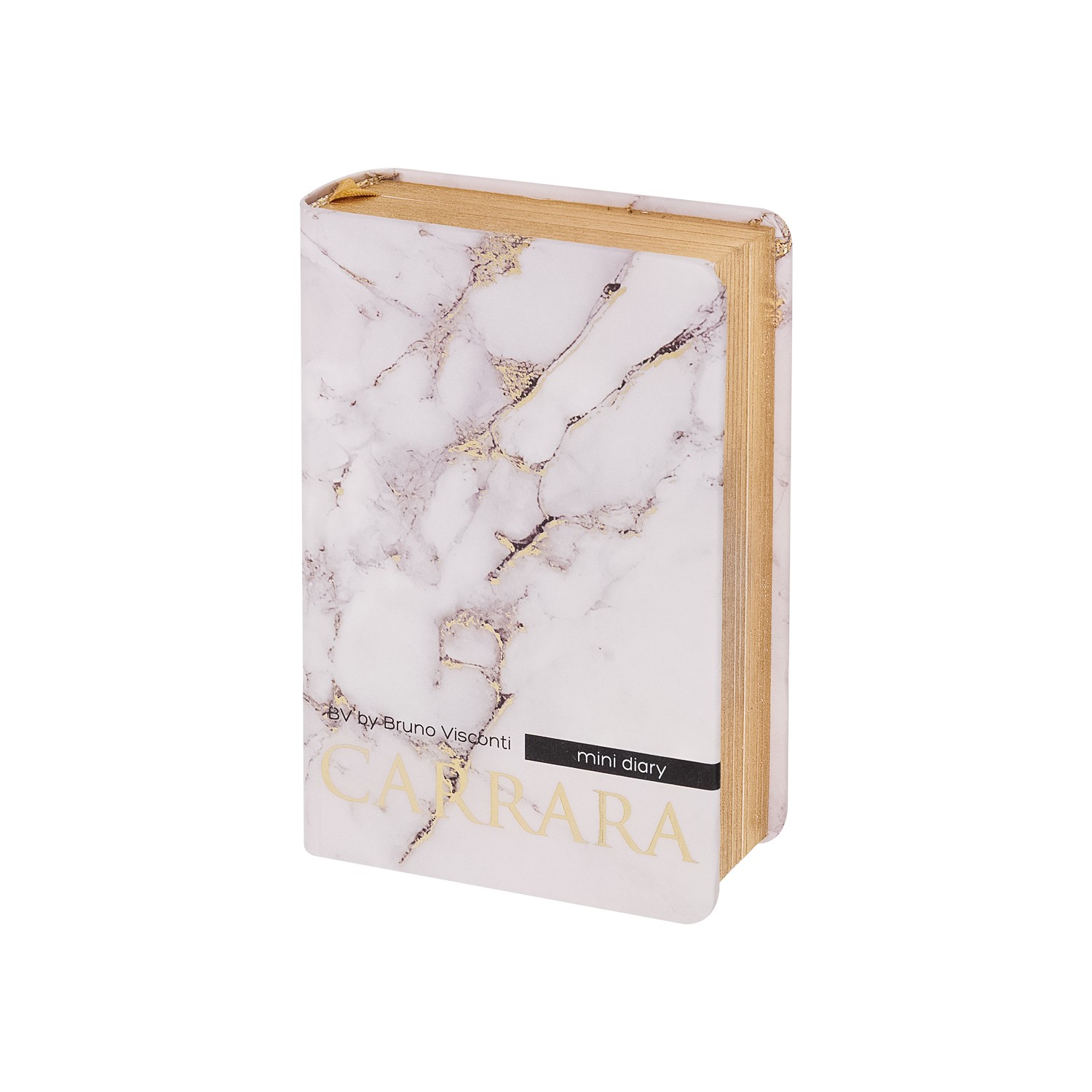 Ежедневник недат А7 золсрез твобл Carrara/Каррара 3-814/02 Bruno Visconti