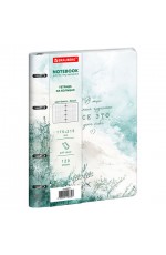 Тетрадь на кольц 120л кл исккожа Акварель 405217 Brauberg