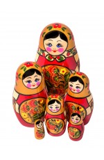 Хохлома Матрешка 6кук 8458