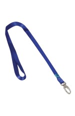 Лента д/бейджа 45см карабин синяя 235737 Berlingo