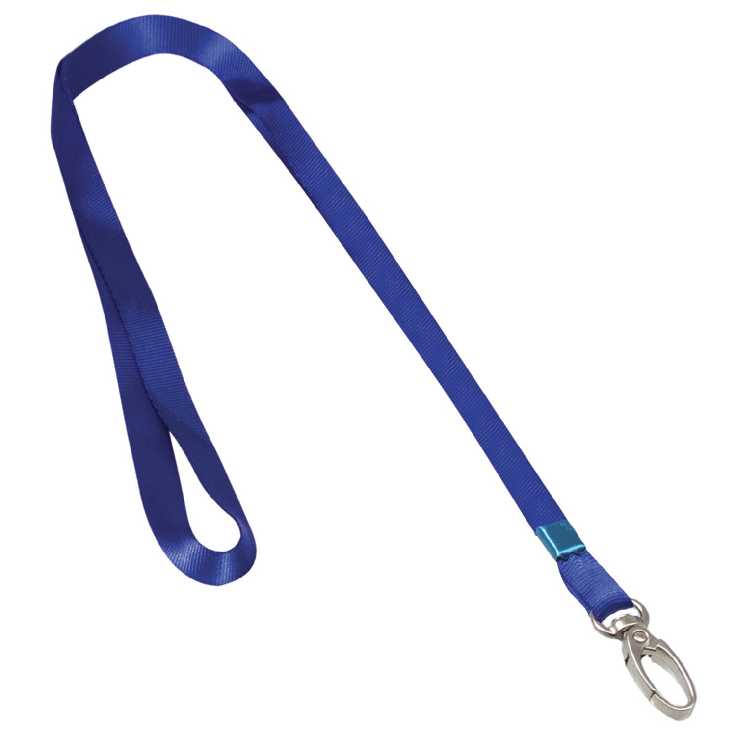 Лента д/бейджа 45см карабин синяя 235737 Berlingo