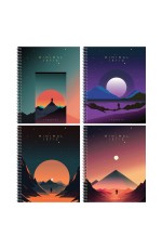 Тетрадь 96л., А5, клетка на гребне BG Minimalistic, глянцевая ламинация, тиснение фольгой, твердая обложка