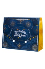 Пакет подарочный бумажный Счастливого Нового года! Феникс-Презент