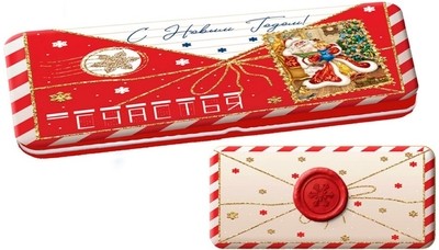 Коробка подар мет д/денег Письмо 88524 Феникс-Презент