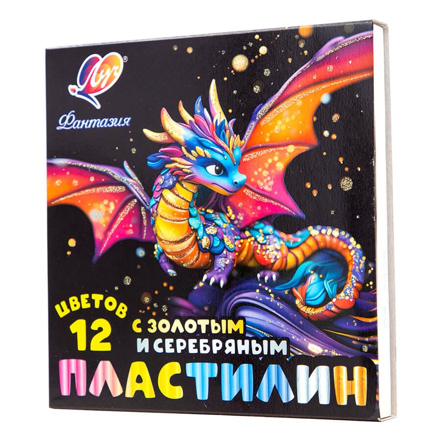 Пластилин 12цв стек Фантазия 35С 2310-08 Луч
