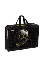 Папка с ручками 1 отделение, А4 Forst Street Football, 340*245*75мм, пластик, на молнии