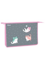 Папка для тетрадей 1 отделение, А4 Forst Kittens, 340*245*40мм, пластик, на молнии