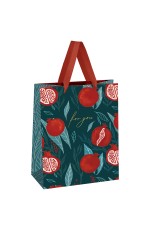Пакет подарочный 18*23*10см MESHU Pomegranate/Гранат, фольга, выборочный лак, матовая ламинация