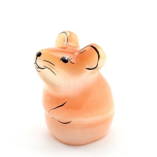 Скульптура из селенита Мышка м/р 665110у