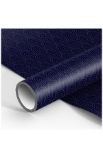 Упаковочная бумага глянц. 70*100см, MESHU Dark blue, 90г/м2