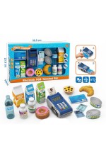 Игр/набор Касса с аксесс в кор 186С Маркер игрушка