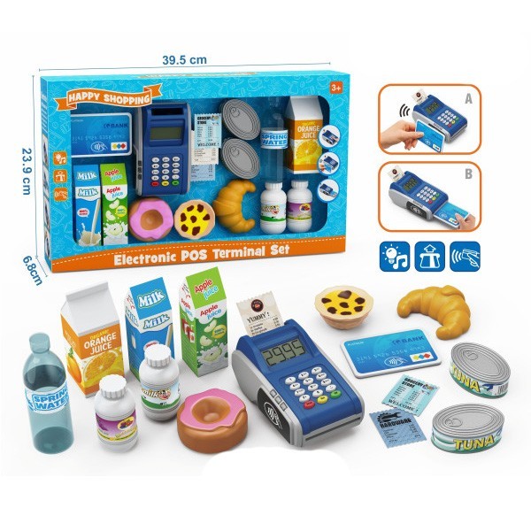 Игр/набор Касса с аксесс в кор 186С Маркер игрушка