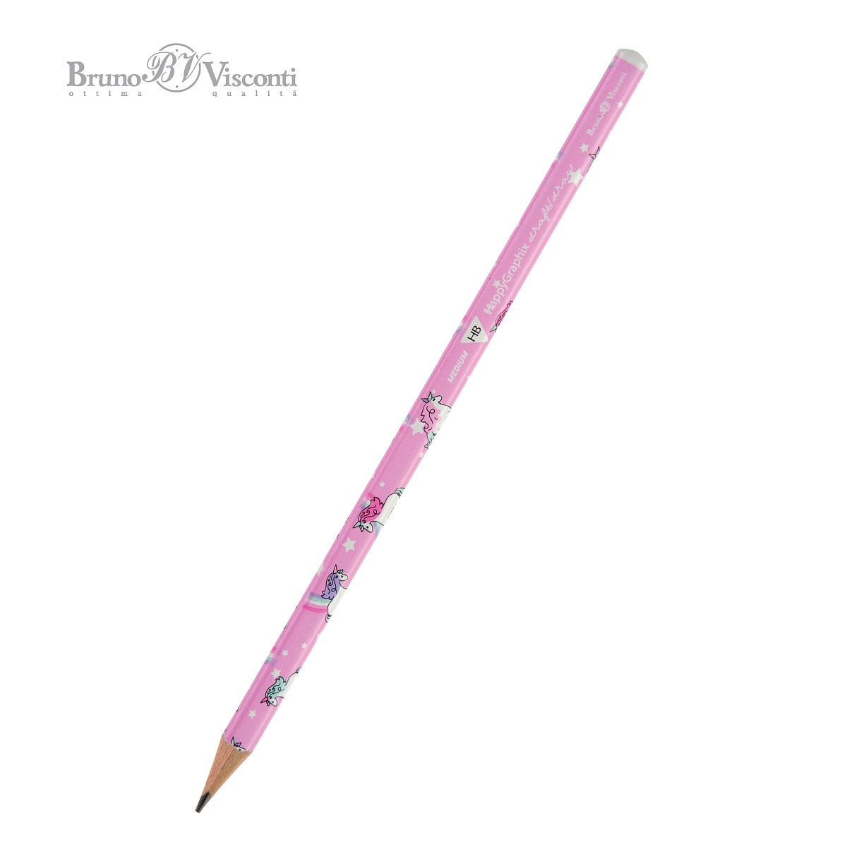 Карандаш ч/гр HB заточтрехгранЕдинороги 21-0030/35 Bruno Visconti