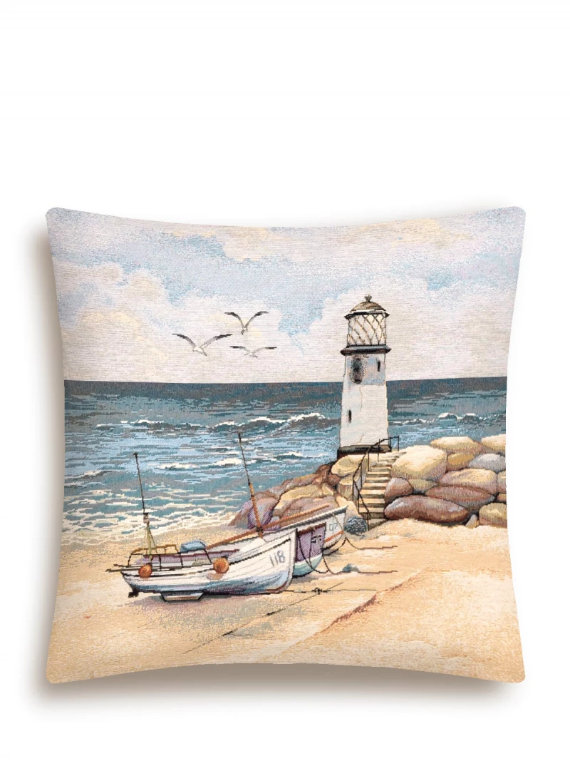 Наволочка Море Маяк одностор 45*45см 2416675 б/л