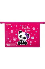 Папка А4 пласт на молн Панда 271440 Пифагор