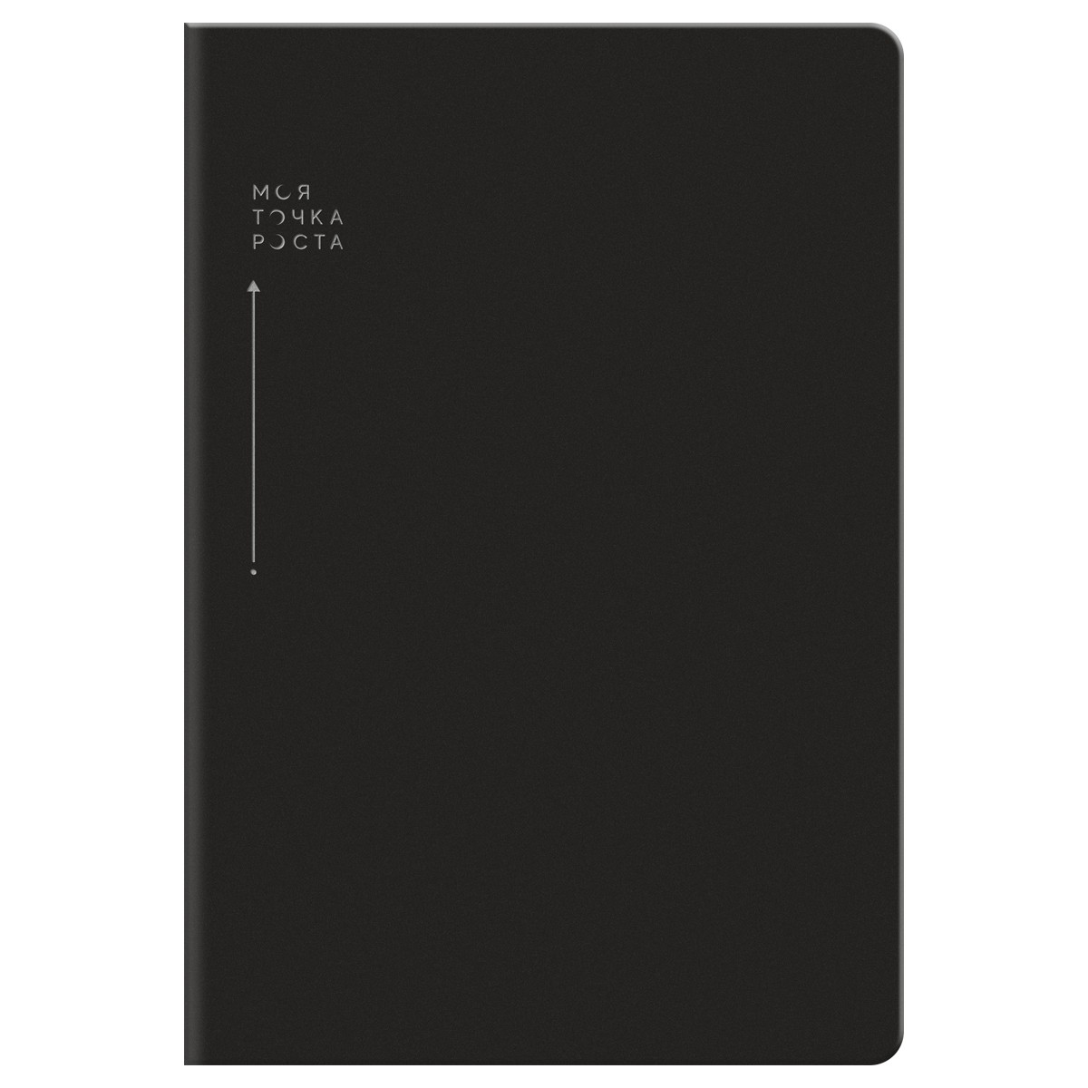 Записная книжка А5, 96л., BG Смыслы, кожзам, линия, черный