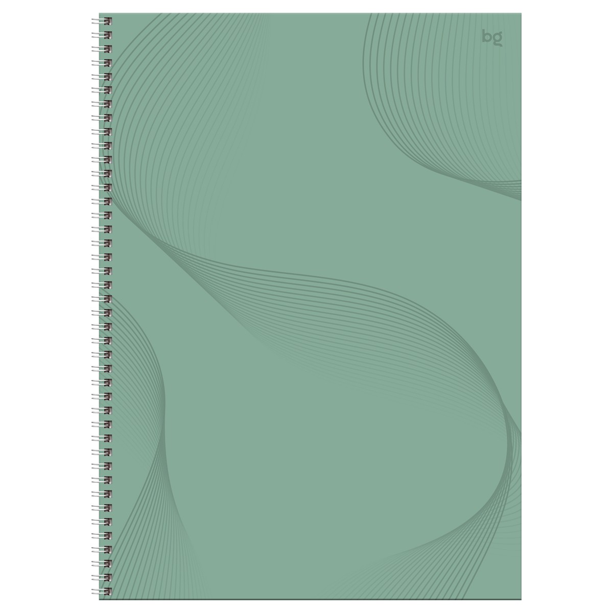 Тетрадь 160л., А4 клетка на гребне BG Мятное настроение, soft-touch ламинация, выб. лак, твердая обложка