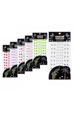 Стразы - наклейки акрил круг+квадрат М-8710 MAZARI