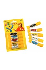 Краски «Попугай-ка», набор 5 цв. (белый, жёлтый, красный, синий, чёрный) 40 г