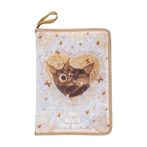 Папка А4 пластна молн Love me Котики приносят счастье 14-032/10 Bruno Viscont