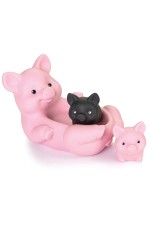 ПВХ Мыльница Набор Веселые поросята 3шт С-1446 Огонек