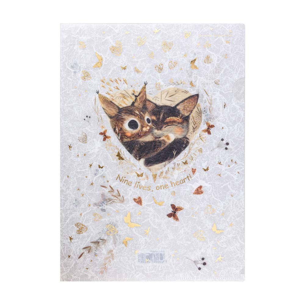 Папка-уголок А4 пласт Love me Котики приносят счастье 14-038/09 Bruno Visconti