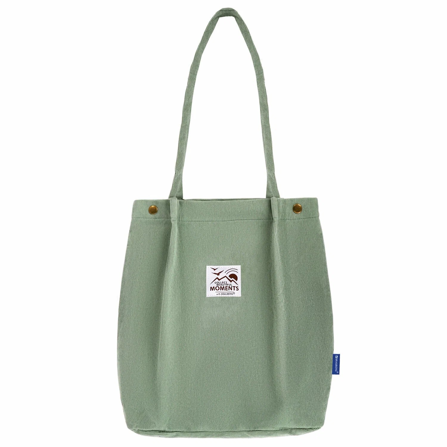 Сумка -шоппер вельвет мятный 271908 Brauberg