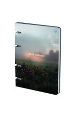 Тетрадь на кольцах А5, 120л., BG Тишина, картон, софт-тач ламинация