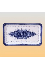 Гжель Поднос Полянка