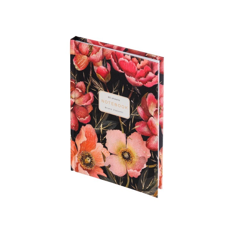 Записная книжка А6 80л кл твобл Flora Розовые цветы 3-80-005/56 Bruno Viscont