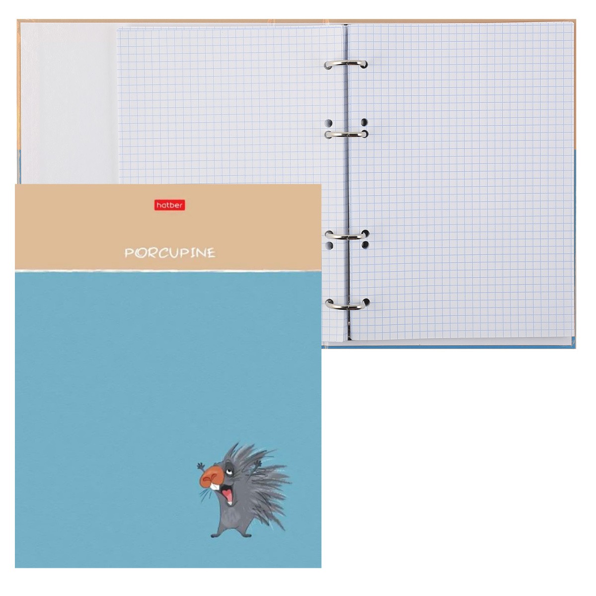 Тетрадь на кольц 160л Колючее настроение 32190 Хатбер