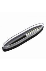 Ручка шариковая подарочная 0,5мм синяя, корпус синий с серебром 143484 Brauberg