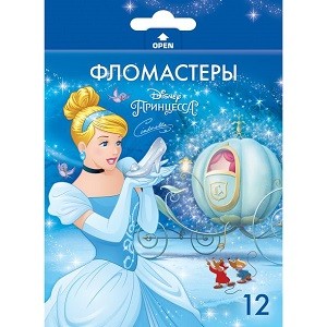 Фломастеры 12цв Принцессы 12115 Хатбер