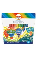 Фломастеры Гамма Классические, 18цв., смываемые, картон. упак., европодвес