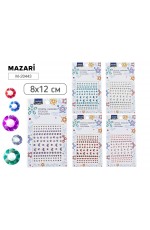 Стразы - наклейки пласт 6 дизайна М-20443 Mazari