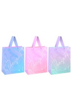 Пакет подарочный 18*23*10см MESHU Present, фольга,  матовая ламинация