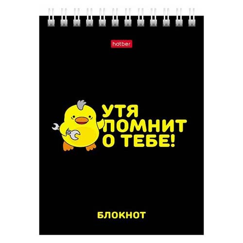 Блокнот 40л кл А6 спир УтяКря 40Б6В1гр Хатбер