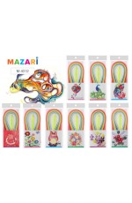 Бумага д/квилинга 5х540мм 240л 20 цветов М-4312