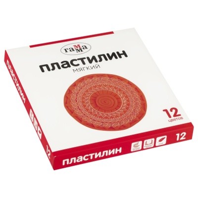 Пластилин 12 цв 240г 2001241_12 Гамма