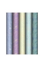 Упаковочная бумага глянц. 70*100см, MESHU Grace twigs, 80 г/м2, ассорти, 5 дизайнов