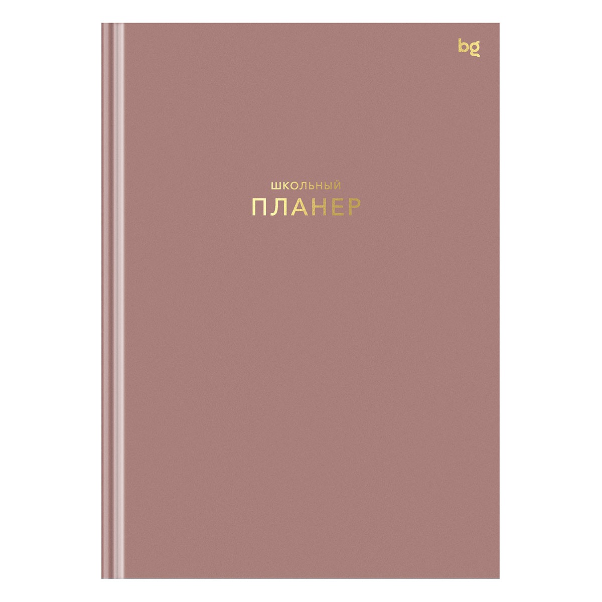 Планер школьный 1-11 кл. 64л. (твердый) BG Пудровый, матовая ламинация, тиснение фольгой