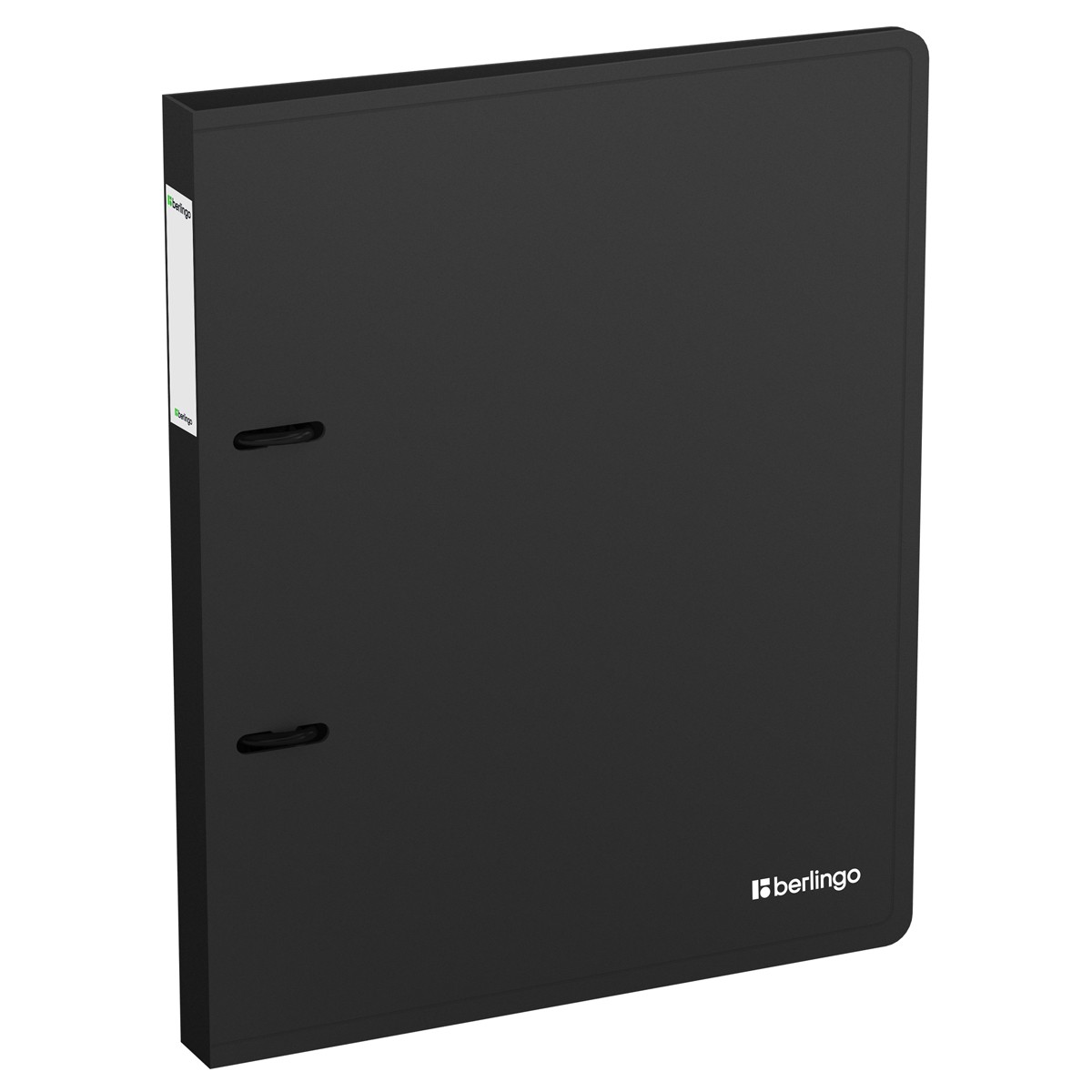 Папка 2 кольца А4 24мм пластчерн+карман Soft touch 2D980 Berlingo