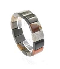 Браслет из яшмы уральской прямоуг 18 см К54102