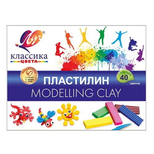Пластилин 40цв Классика 30С 1922-08 Луч